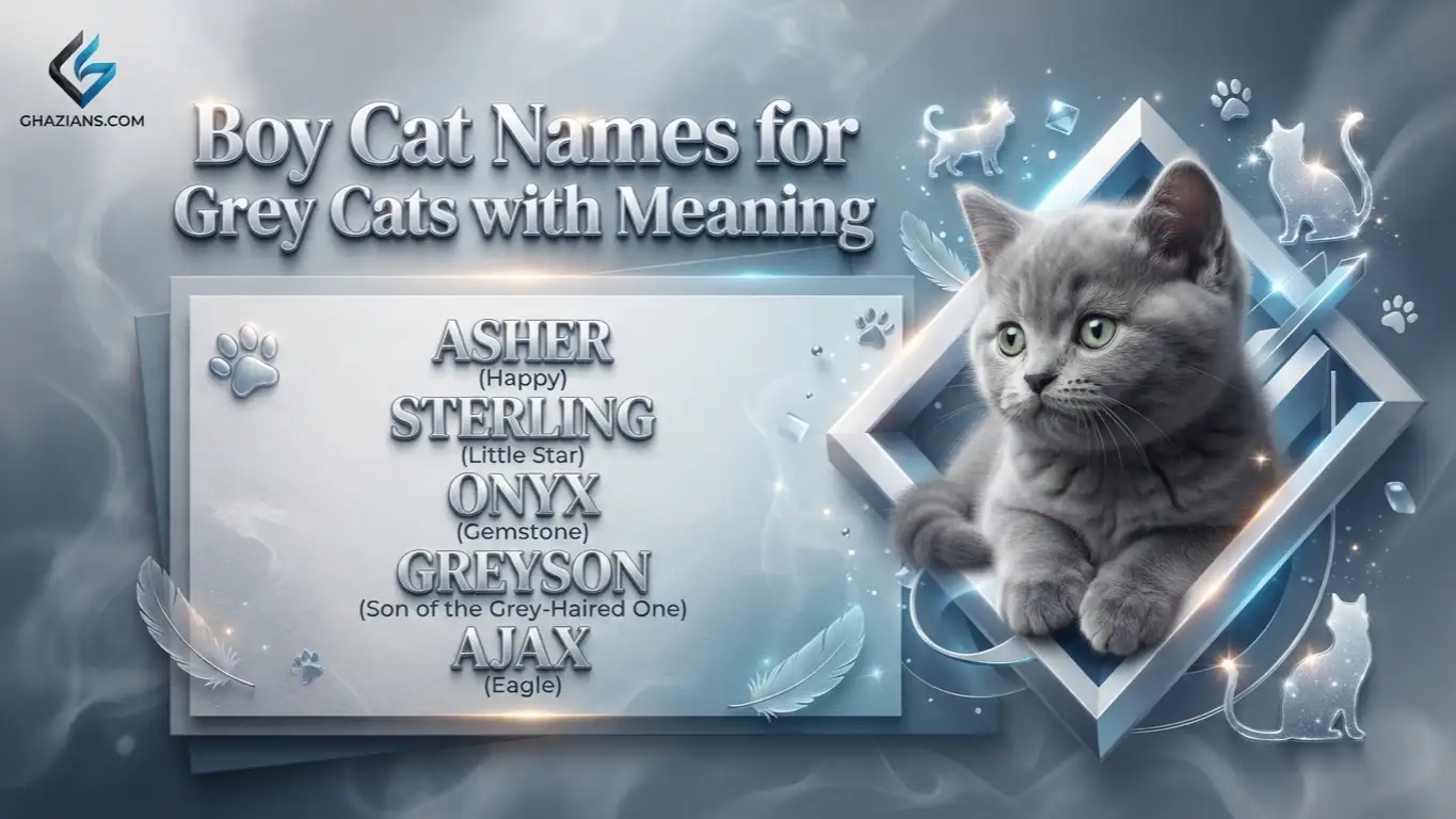 Cute Boy Cat Names for Grey Cats