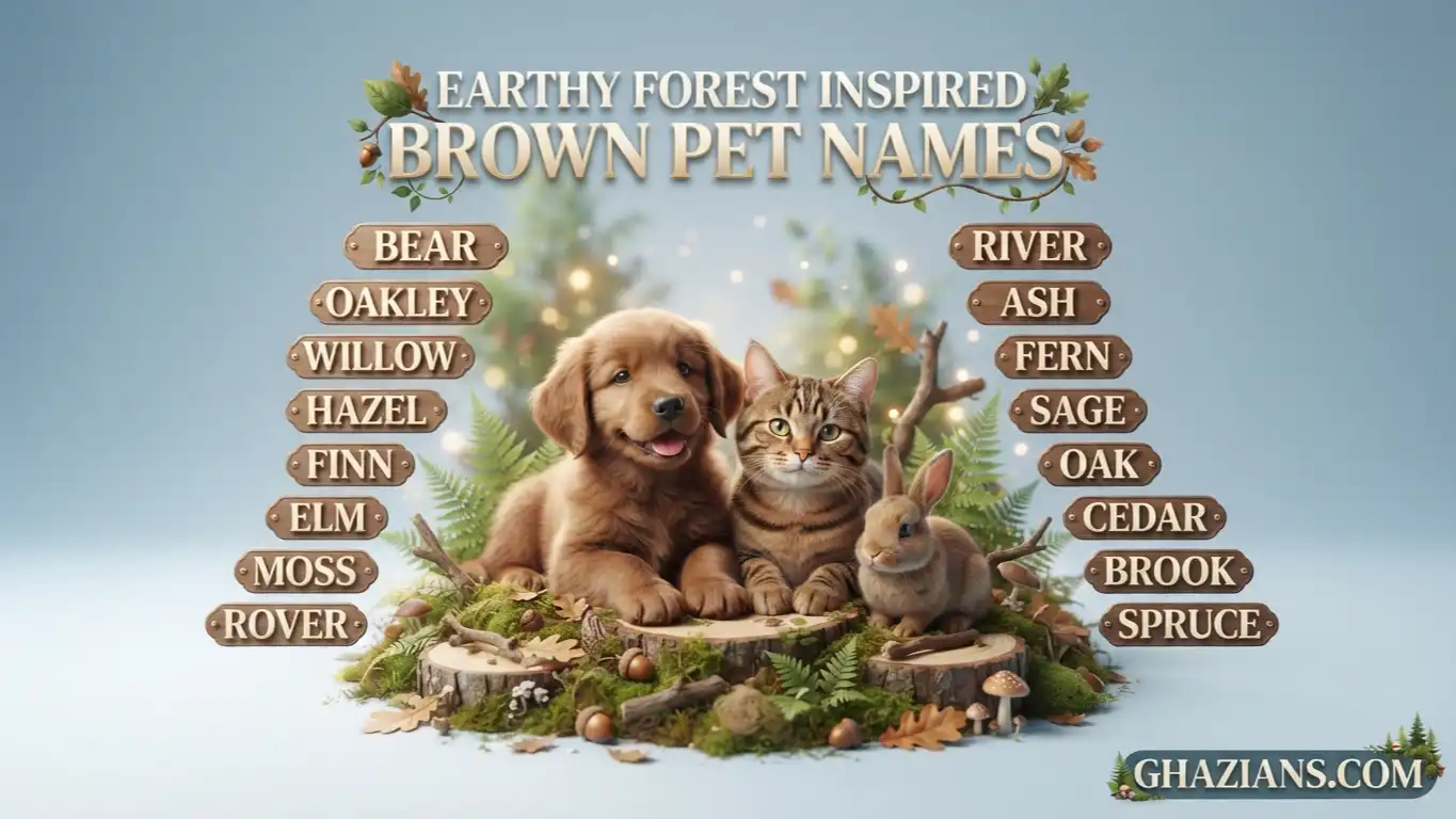 Earthy Forest Inspired Brown Pet Names