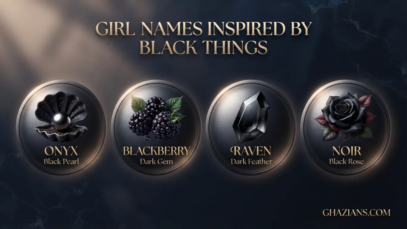 Girl Names for Black Things