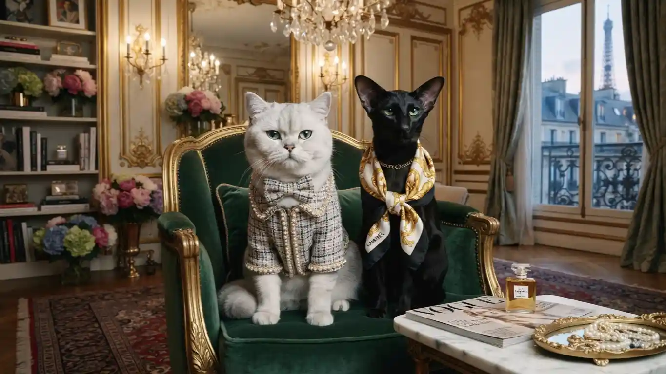 Luxury & Fashion Cat Duos