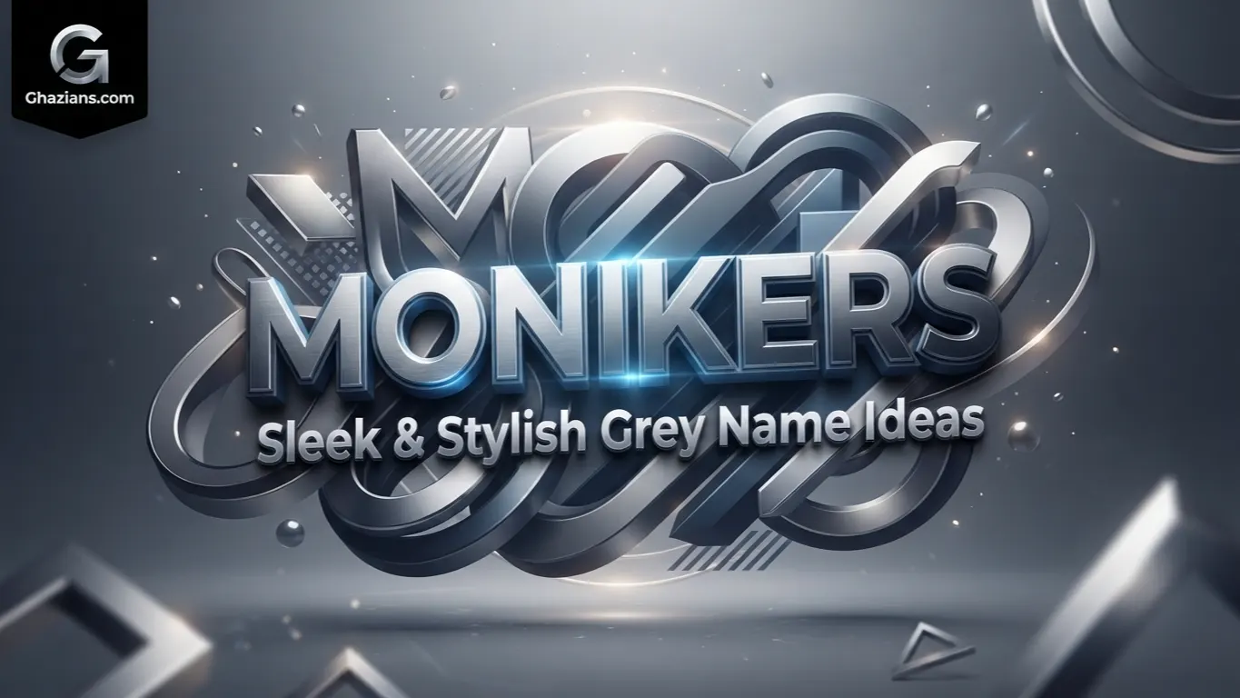 Metallic and Sleek Grey Monikers