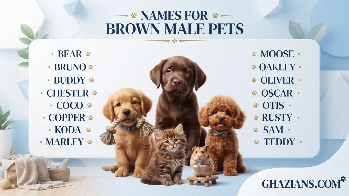 Names for brown pets boy