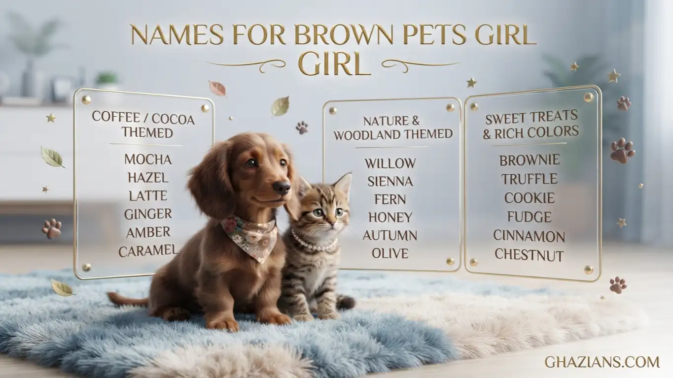 Names for brown pets girl