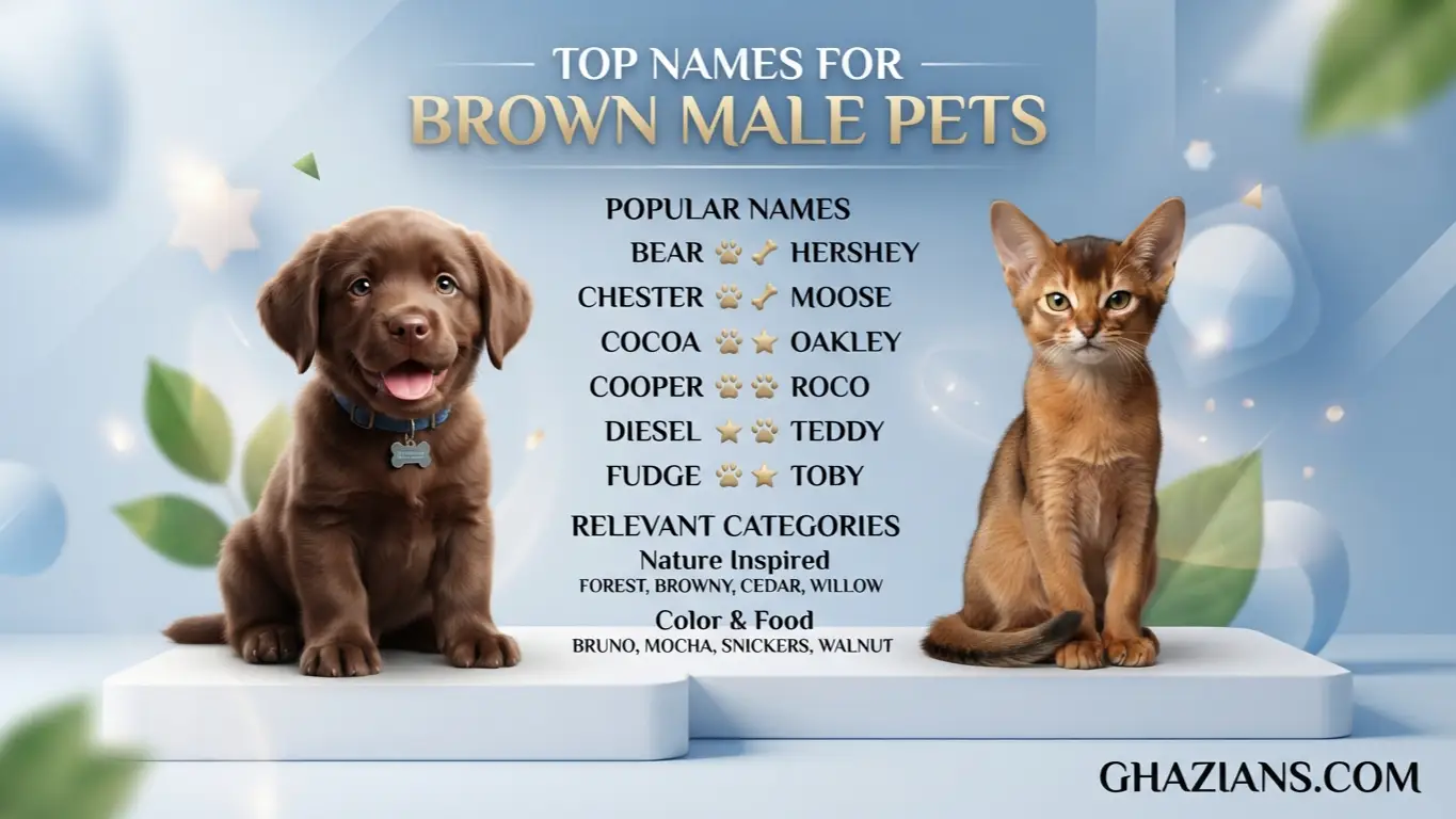 Names for brown pets male