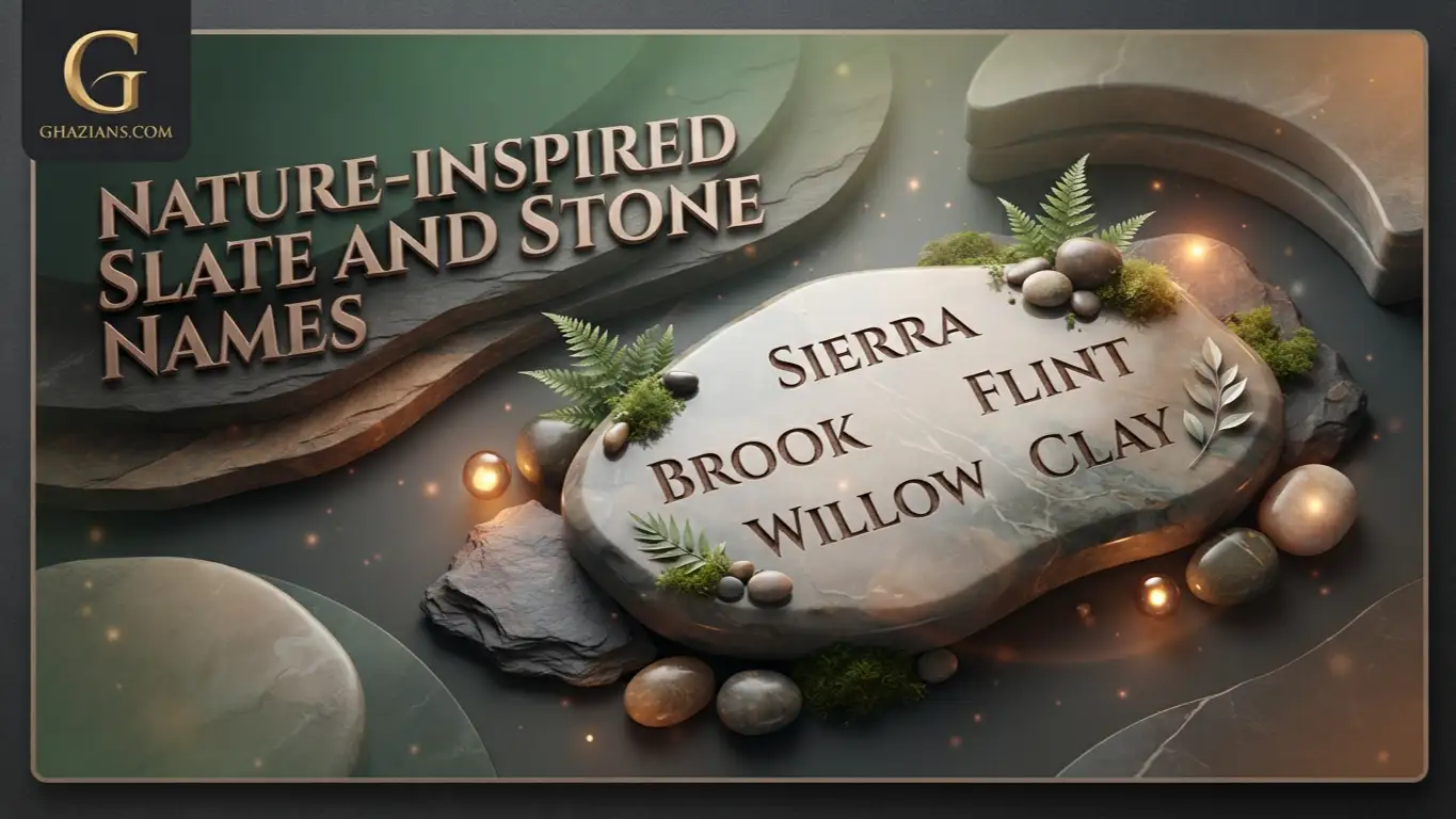 Nature-Inspired Slate and Stone Names