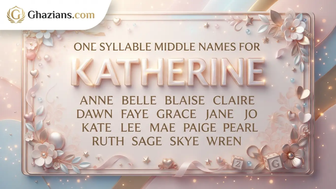 One Syllable Middle Names for Katherine