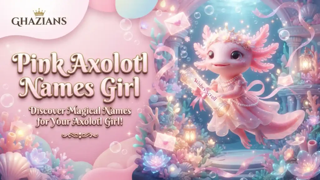 Pink Axolotl Names Girl