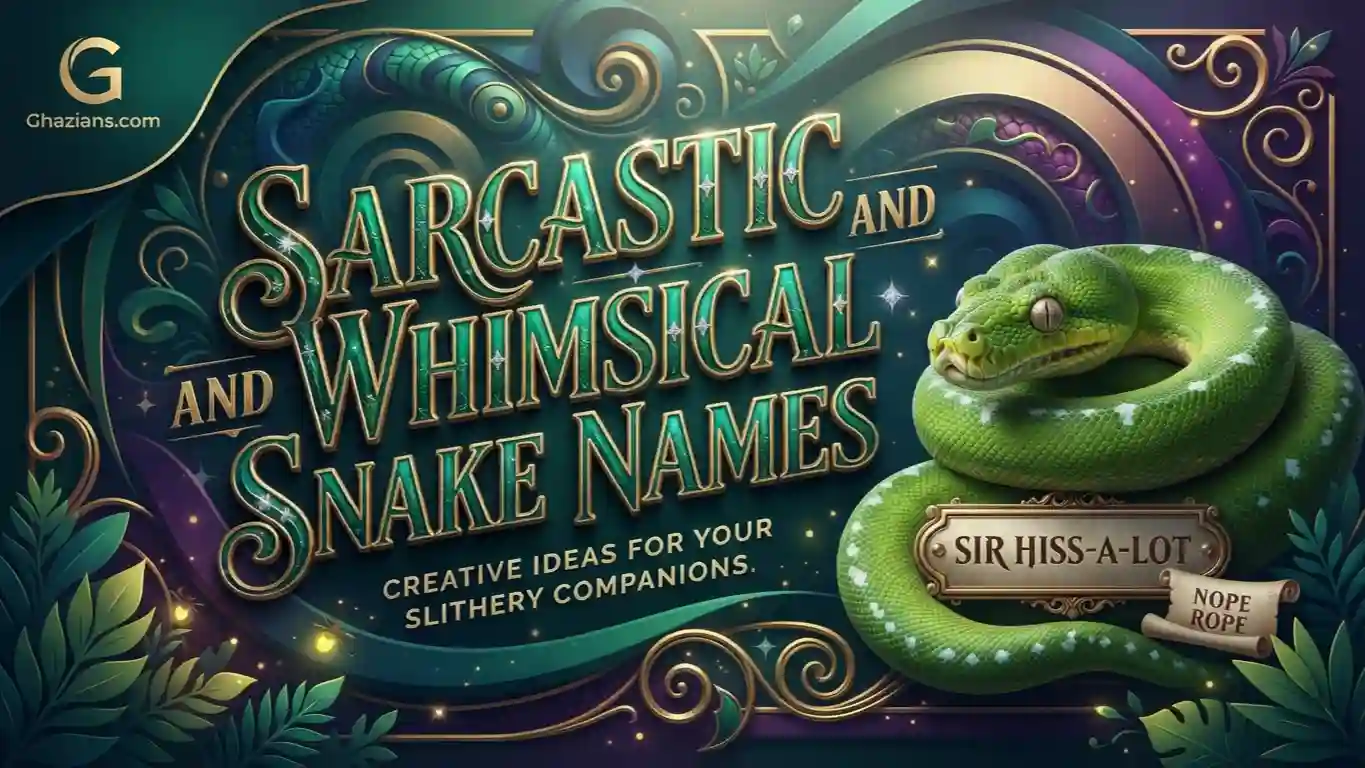 Sarcastic and Whimsical Snake Names