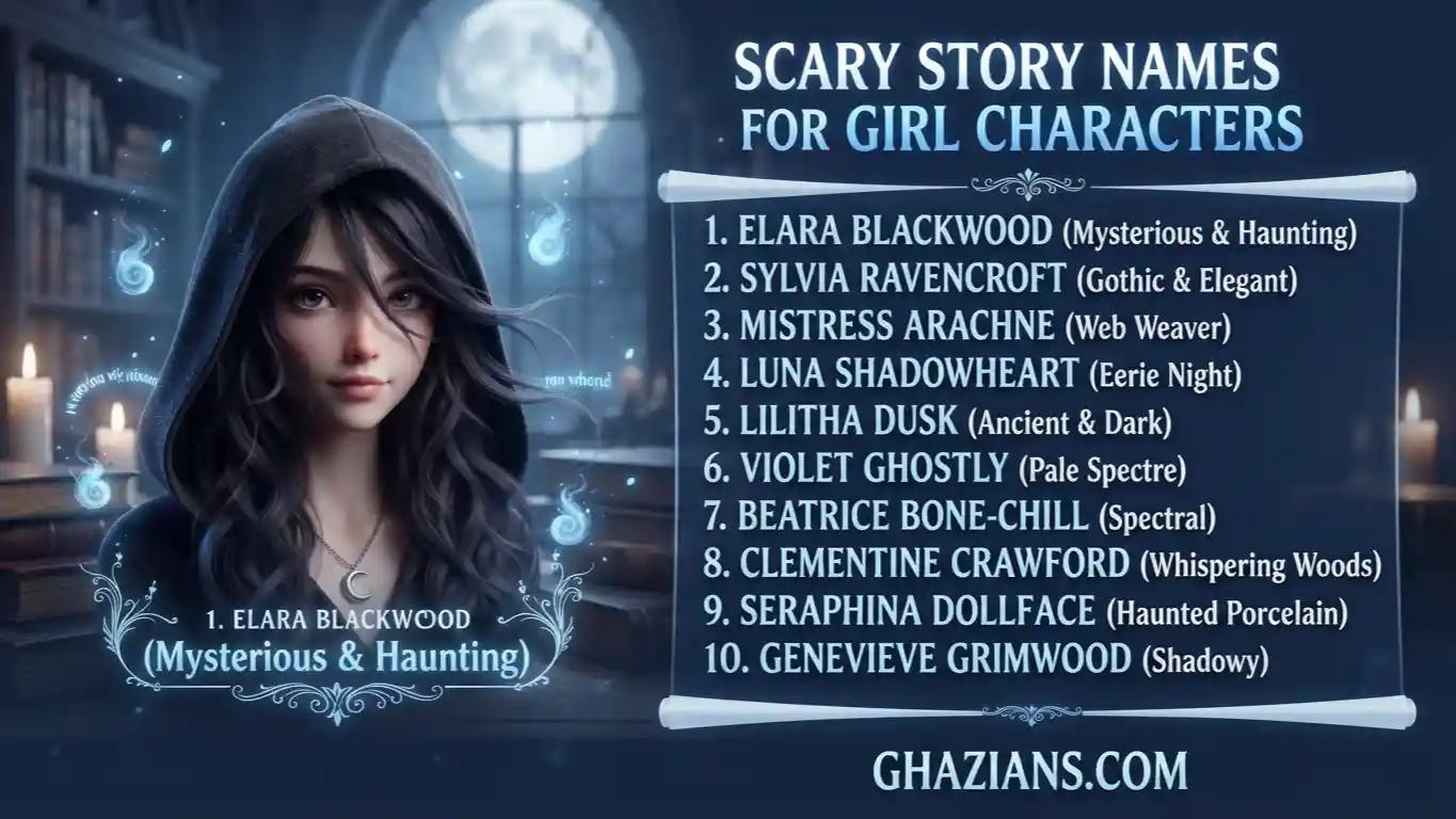 Scary Story Names for Characters Girl