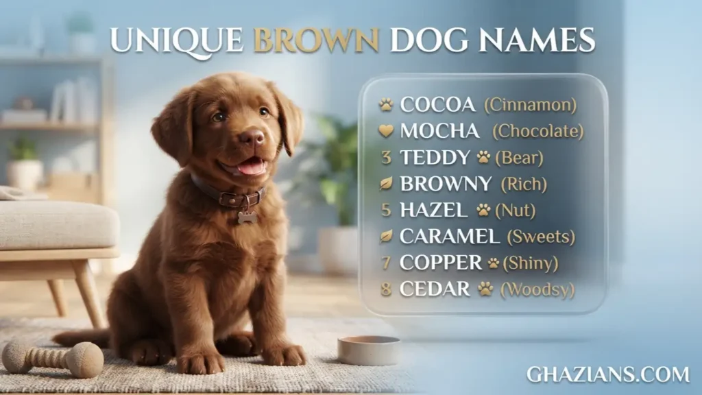 Unique brown dog names