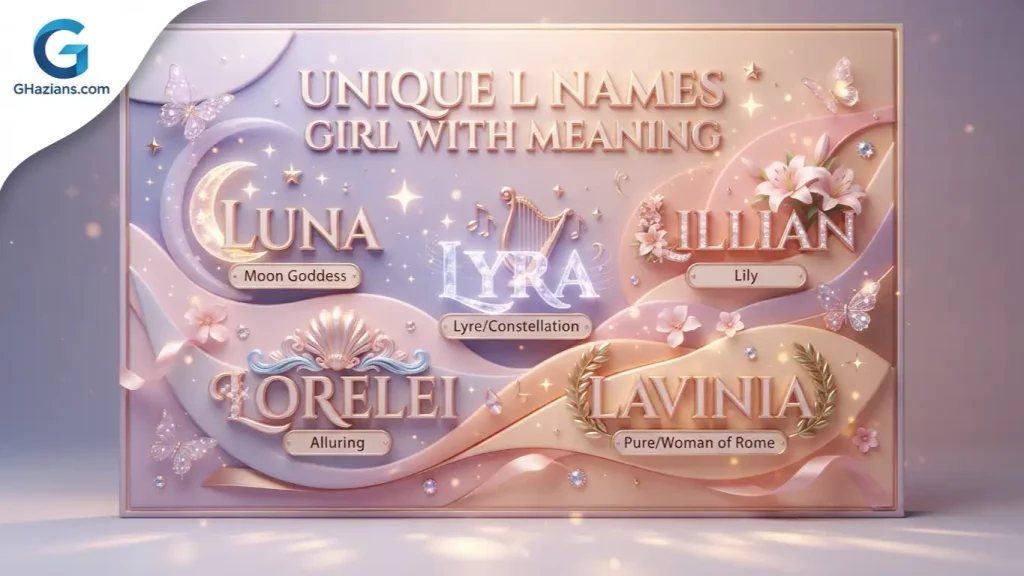 Unique L Names Girl with Meaning
