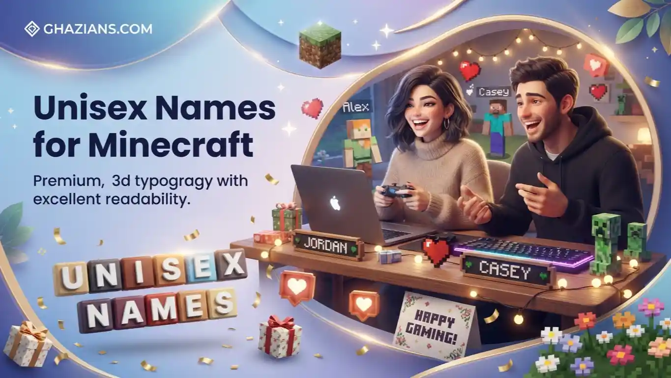 Unisex Names for Minecraft