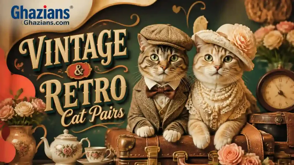 Vintage & Retro Cat Pairs