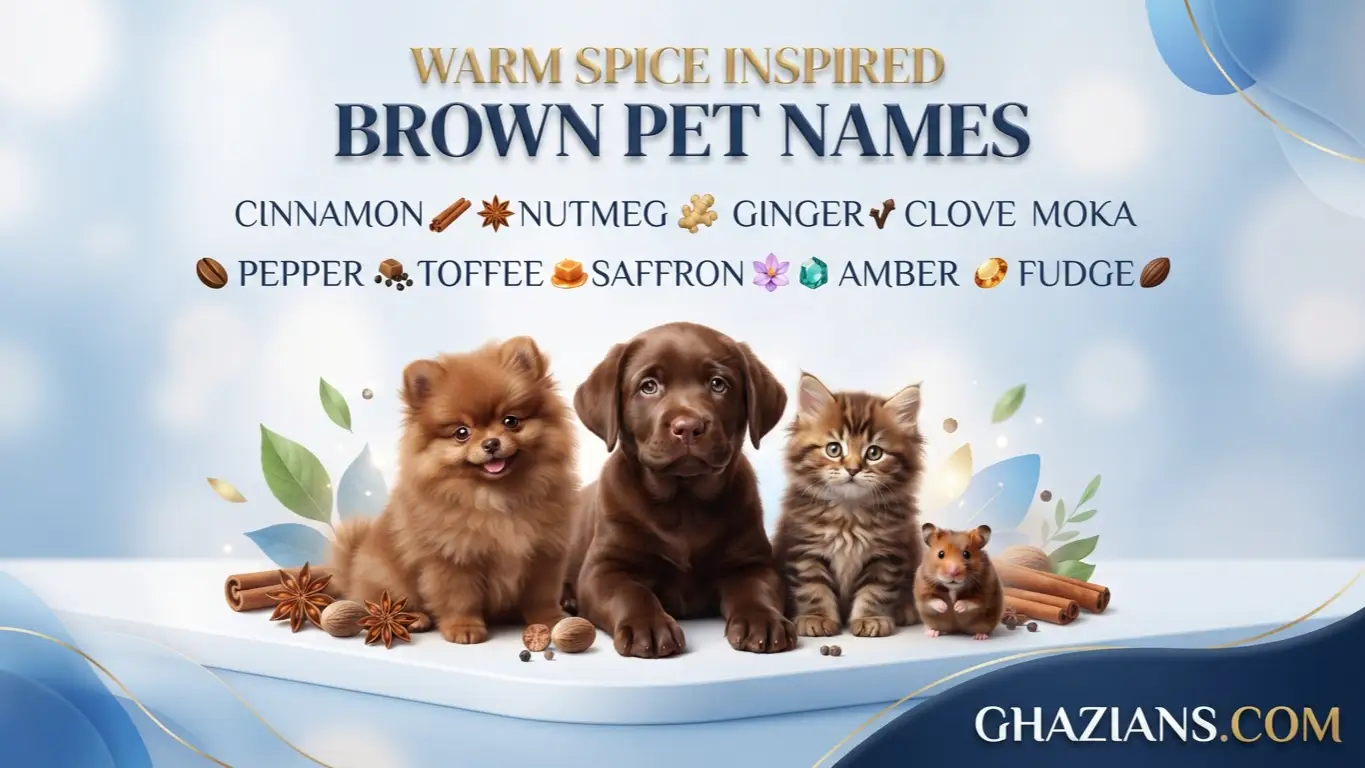 Warm Spice Inspired Brown Pet Names
