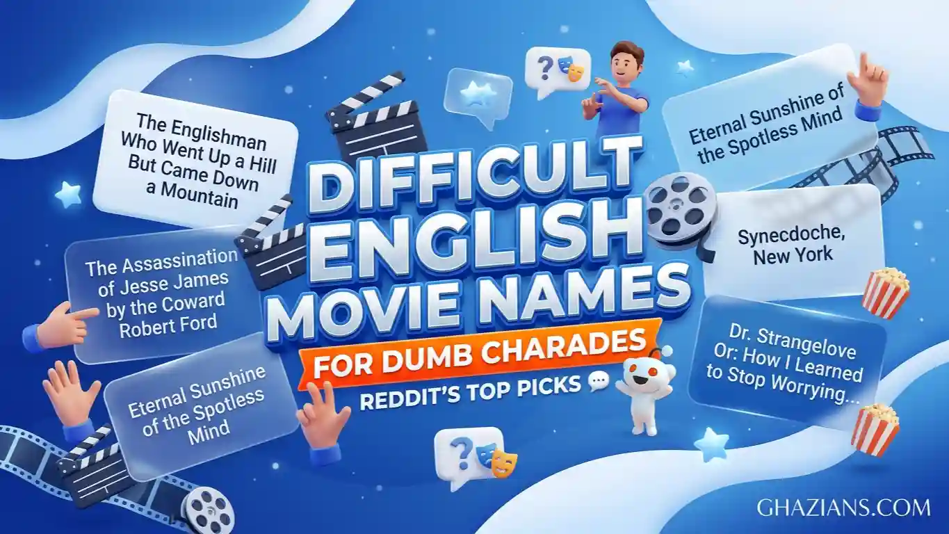 Difficult English Movie Names for Dumb Charades Reddit