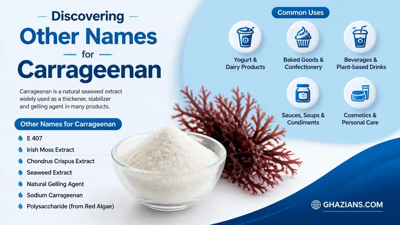 Discovering Other Names for Carrageenan and Its Uses