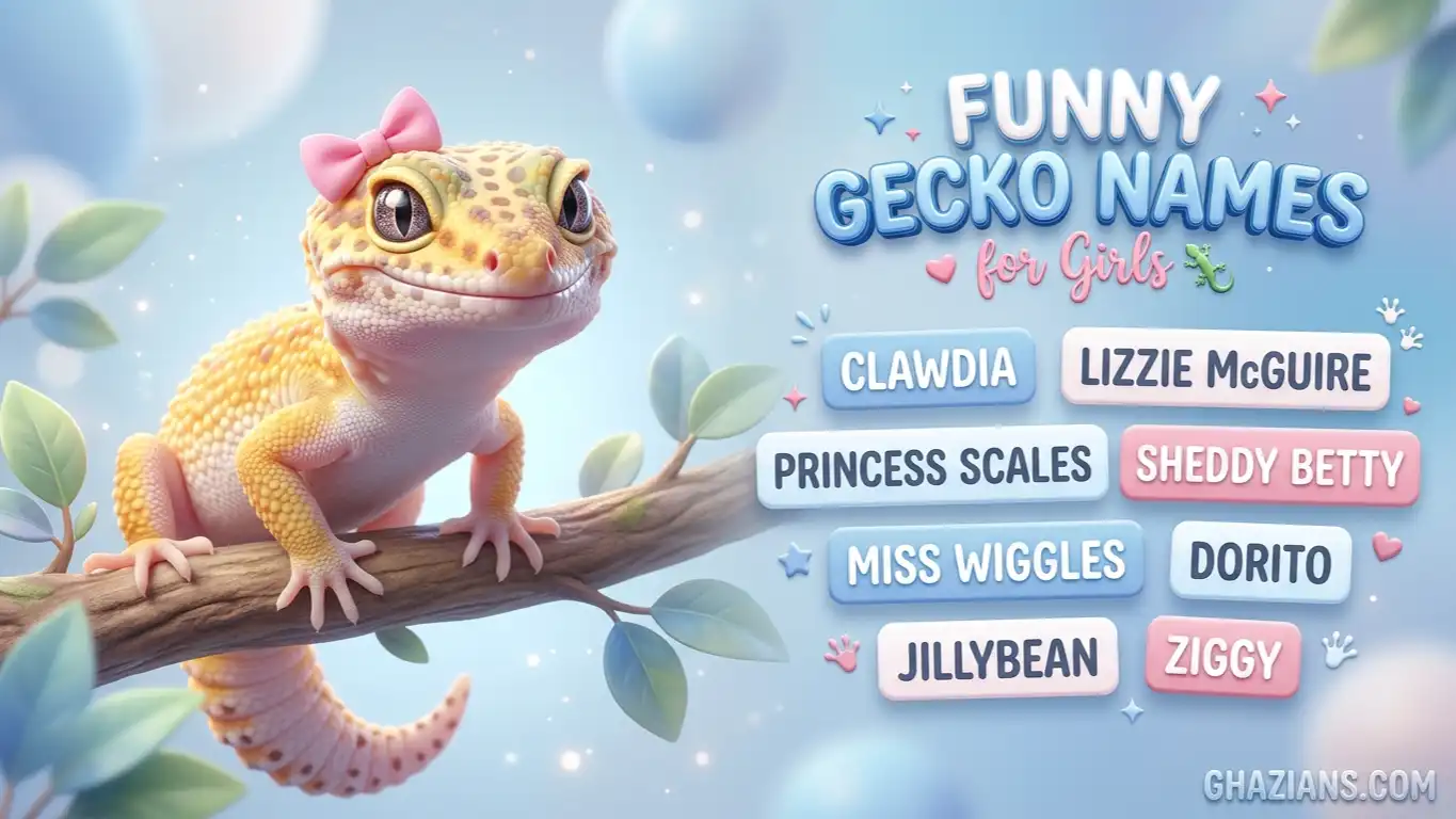 Funny gecko names girl