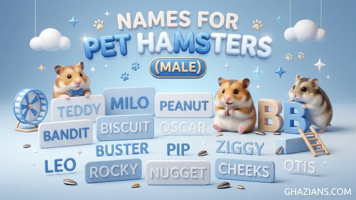 Names for Pet Hamsters Male