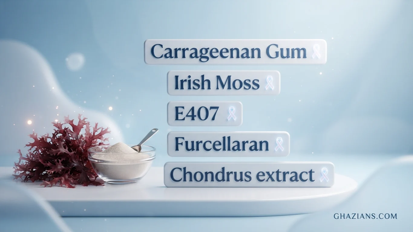 other names for carrageenan in alpha gal