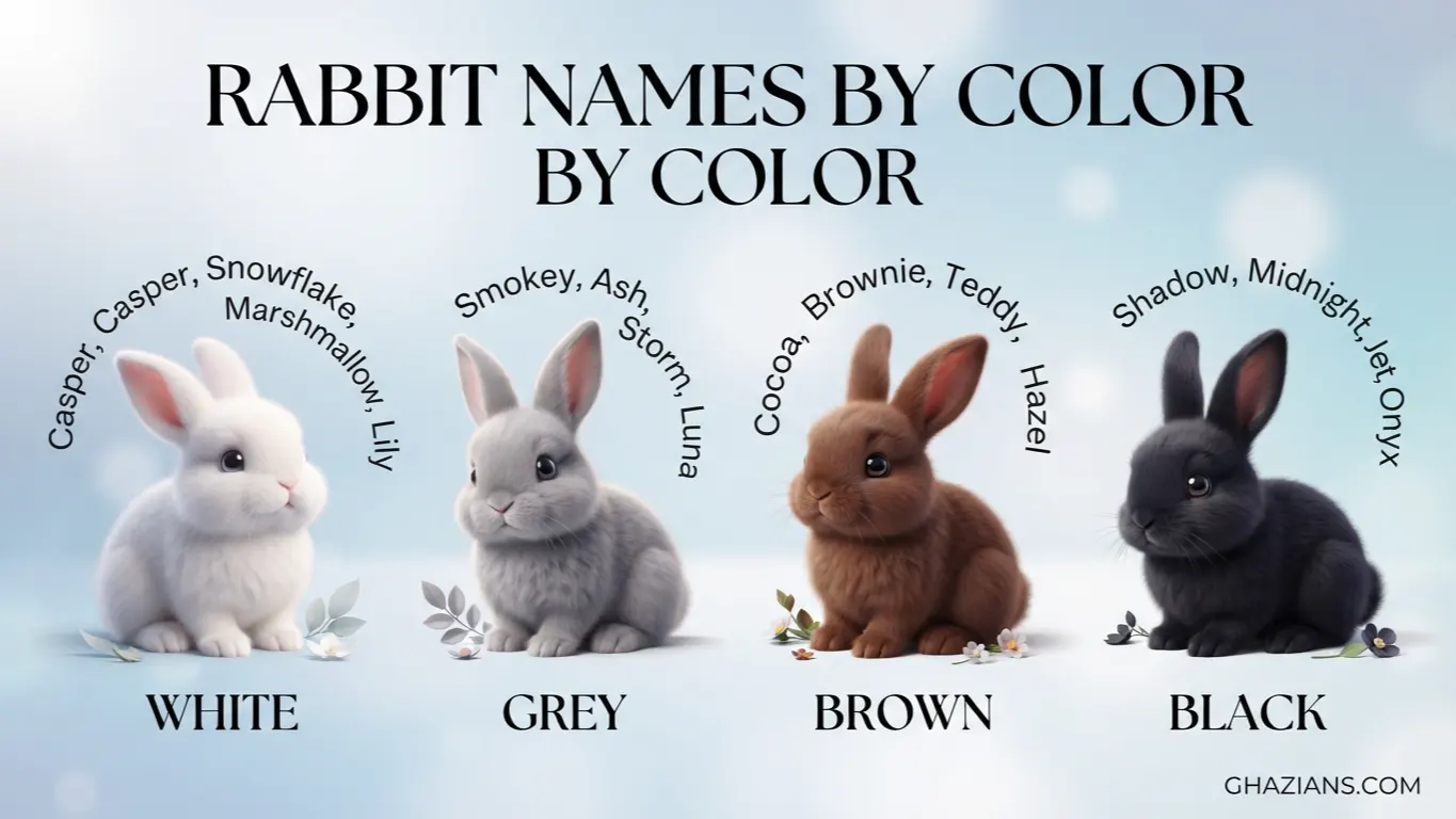 Rabbit Names by Color