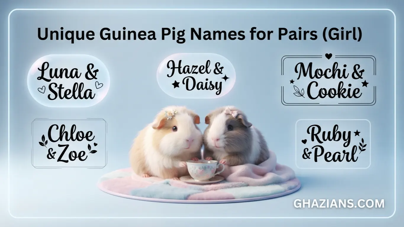 Unique Guinea Pig Names for Pairs Girl