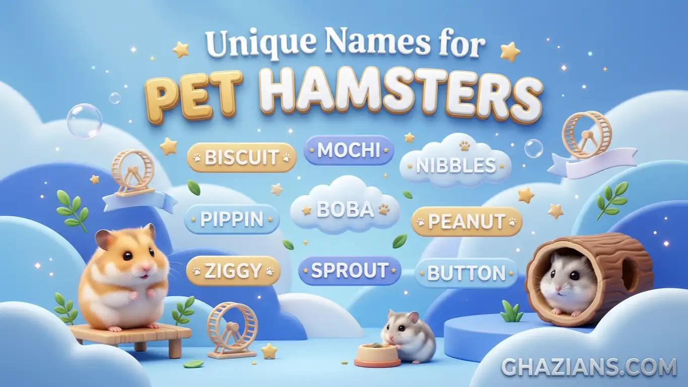 Unique Names for Pet Hamsters