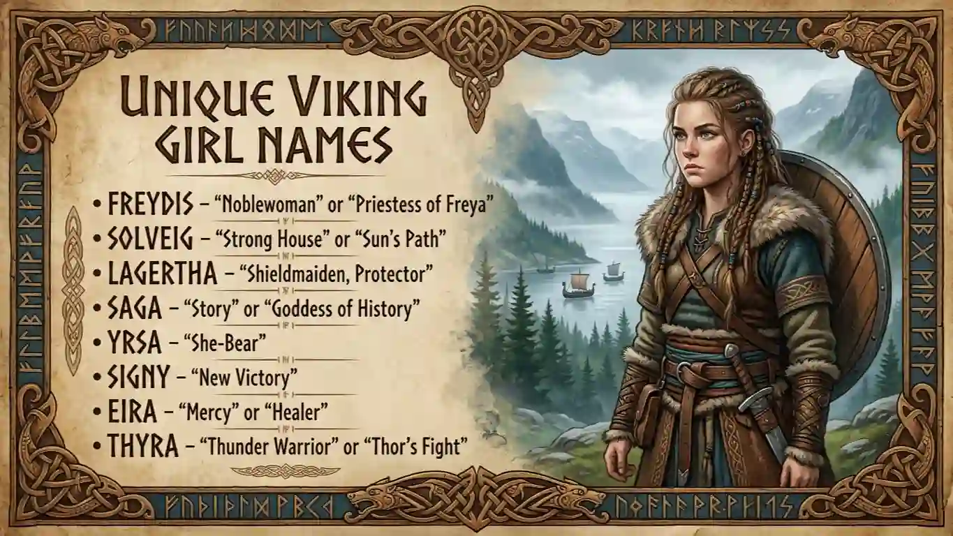 Unique Viking Girl Names