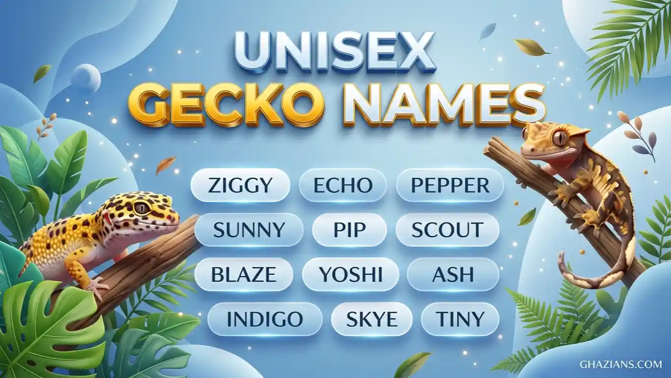 Unisex gecko names
